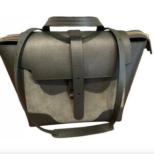 Senreve Maestra Bag | Mixed Leather  Suede Forest / Gold Hardware Worn Once